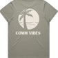 Comm Vibes Women's Faded Tee